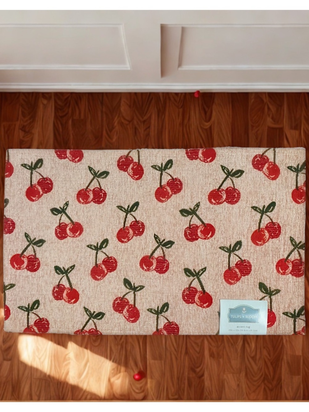 Red Cherry accent Rug